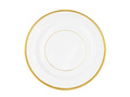 Elegáns arany fehér papírtányérok - 20,5 cm - 6 db.