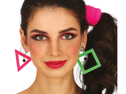 Neon színű fülbevaló - 1 pár