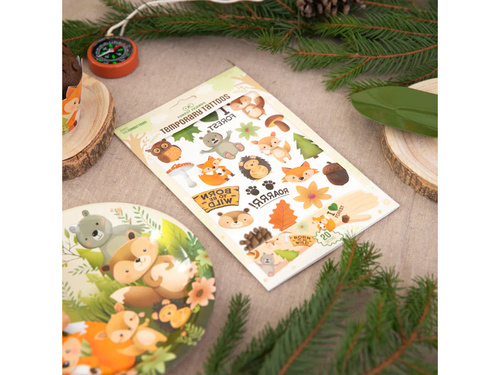 Forest Friends lemosható tetoválás - 20 db.