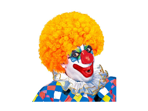 Göndör bohóc paróka narancs afro haj