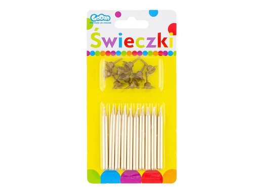 Arany születésnapi gyertyák - 10 db.