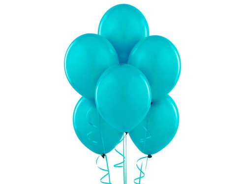 Pasztell türkiz latex lufi - közepes - 100 db.