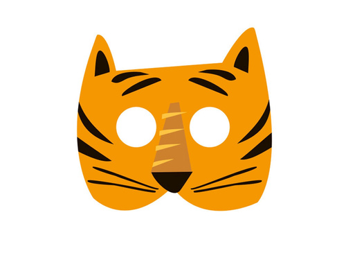 Maszkok a Safari készletből - 8 darab.