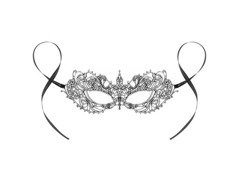 Silver Magic áttört farsangi maszk - 1 db.