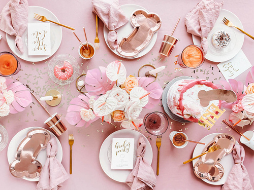 Same penis forever rózsaarany tányérok - 26,5 cm - 6 db.