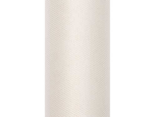 Sima krémszínű tüll - 30 cm x 9 méter - 1 db.