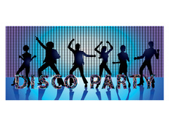 Disco Party poszter - 70x33 cm
