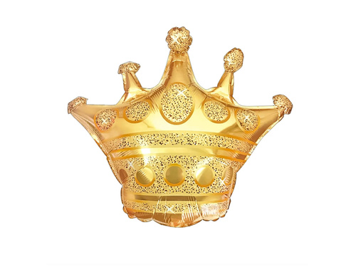 Koronás fólialufi - 76 cm - 1 db.