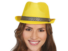 Gengszterkalap sárga - 1 db.