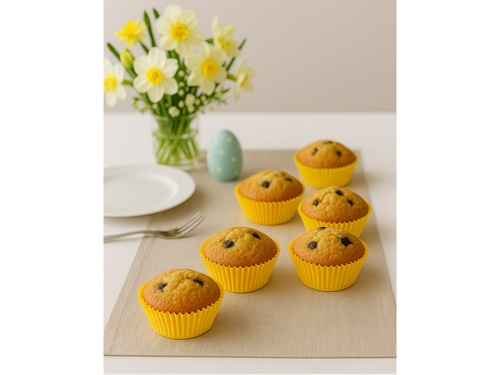 Sárga cupcake liners - 50 db.