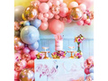 Zestaw balonów do girlandy balonowej różowo-niebieski - 84szt.