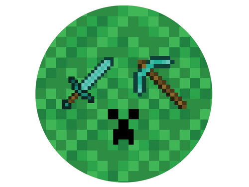 Dekoratív torta ostya Pixelek - 20 cm