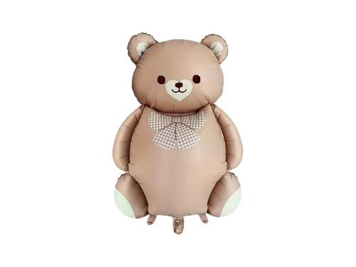 Barna mackó fólialufi - 65x90 cm - 1 db.