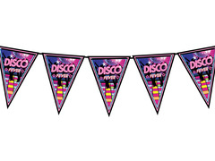 Disco Fever zászló banner - 300 cm - 1 db.