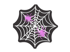 Halloween pókhálós szalvéta - 33 cm - 10 db.