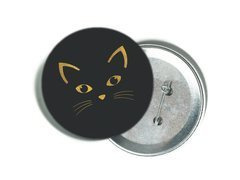 Arany cica kitűző - 1 db.