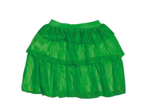 Csipke szoknya neonzöld
