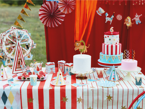 Papírtányérok Circus - 18 cm - 6 db.