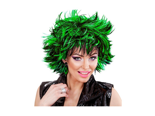 Fekete és zöld gőzölgő paróka