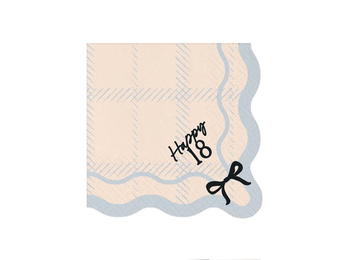 Happy 18 - 33 cm-es szalvéták - 12 db.