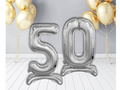 Fólialufi készlet 50 ezüst - 74 cm-es lufikból