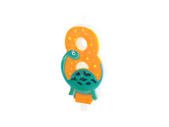 Számgyertya Dinoszauruszok - 8 - nyolc - nyolc