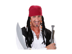 Karibi kalóz kendő rasztahajjal