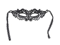 Fekete csipke farsangi maszk - 1 db.