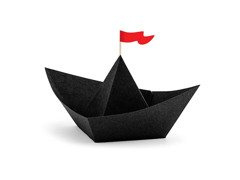 Asztali dekoráció Kalózok csónakok - 6 db.