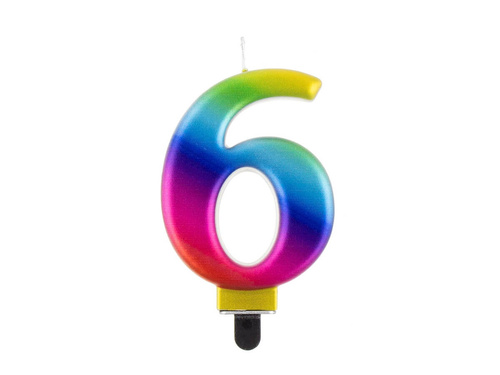 Galaxis számgyertya - 6 - hat