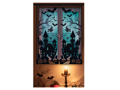 Kísértetház ablakdekoráció Halloweenre - 1 db.