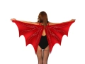 Halloween piros denevér szárnyak - 1 db.