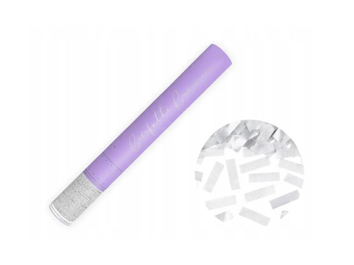 Lövőcső - ezüst konfetti - 40 cm - 1 db.