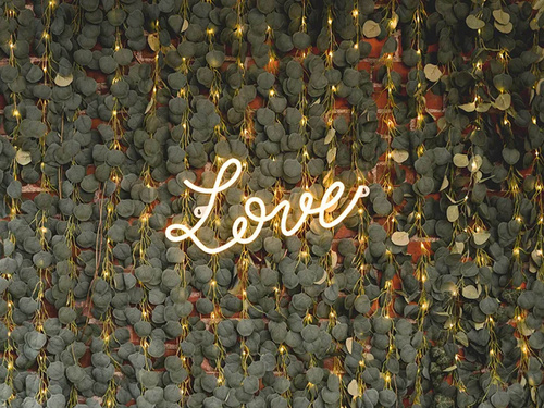 Eukaliptusz füzér LED fényekkel - 200 cm - 1 db.