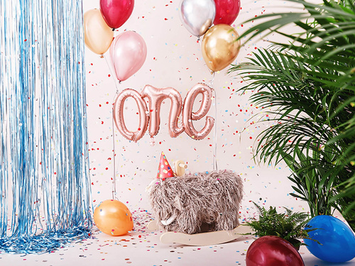 Fólia lufi szó Egy rózsaszín arany - 66 x 37 cm