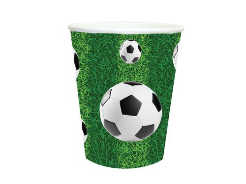 Papírpoharak Football - 250 ml - 6 db.