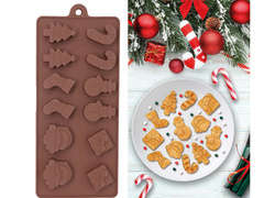 Karácsonyi kekszforma - 12 db.