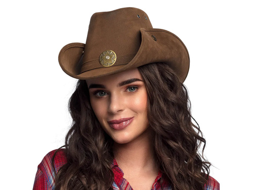 Barna cowboy kalap - 1 db.