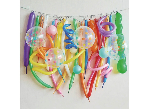 Készlet latex lufik vegyes színekben - 32 db.