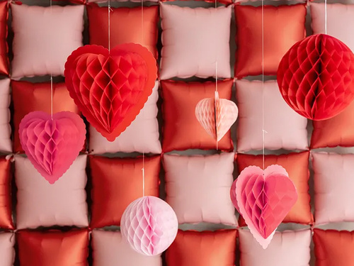 Szív díszítő rozetták - 3 db.