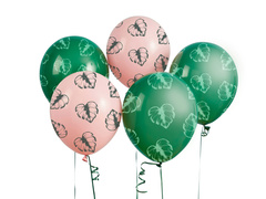 Trópusi levelek latex lufi - 30 cm - 5 db.