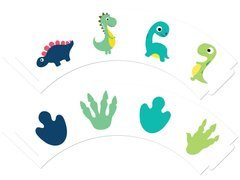 Cupcake cupcakes Happy Dinosaurs - 6 db.
