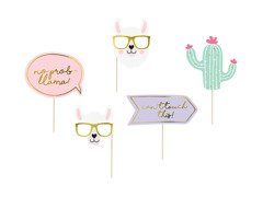 Láma fotó kellékek - 5 db.