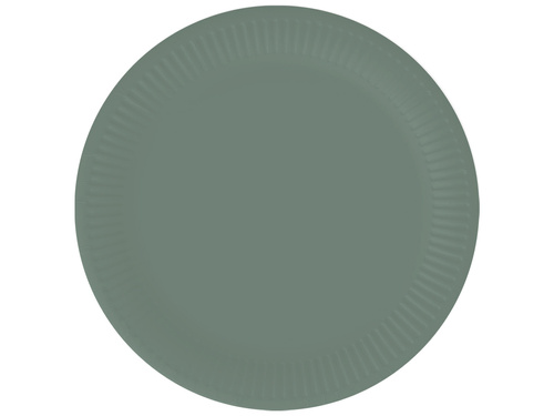 Sötétzöld pohár + papírtányér készlet - 24 db.