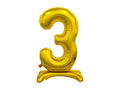Fólia lufi állva, 3-as számú arany - 74 cm