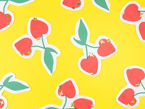 Cseresznyés szalvéta - 32 cm - 20 db.