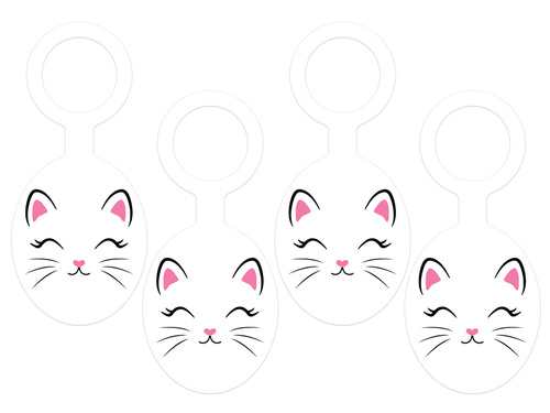 Palack akasztók Kitten - 8 db.