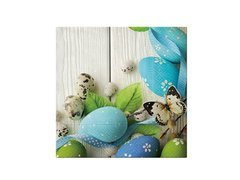 Kék húsvéti tojás szalvéta - 33 cm - 20 db.