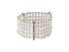 Luxus gyöngy karkötő strasszal