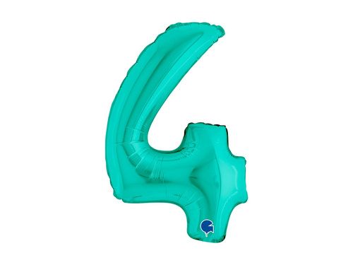 Fólia lufi 4-es számú türkiz - 14" - 1 db.